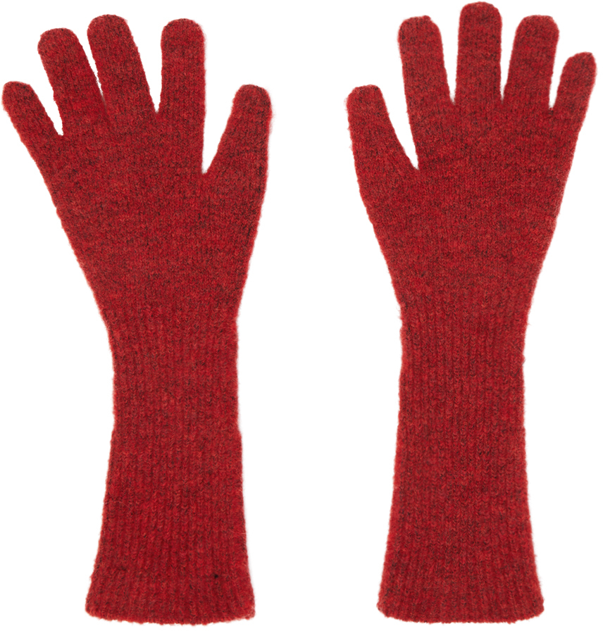 Brown Wool Gloves Ssense Donna Accessori Guanti 