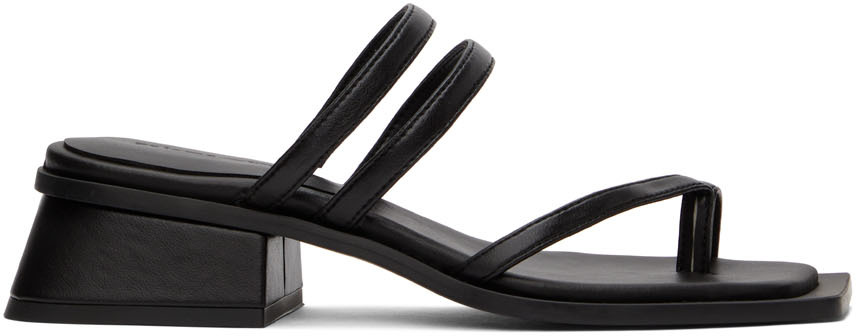 Paloma Wool Black Joan Ii Heeled Sandals In C/999 Black