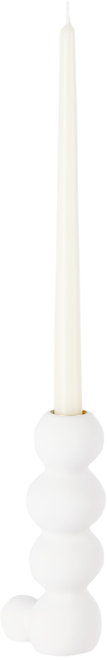 Tina Frey Designs White Bubble Tall Candle Holder In White
