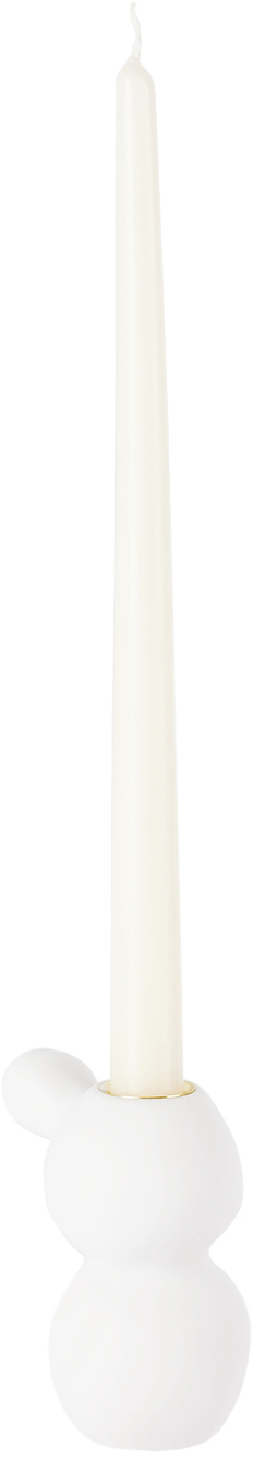 Tina Frey Designs White Bubble Small Three Candle Holder In White