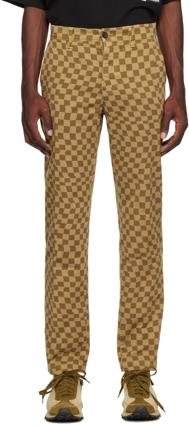 Brown Check Trousers