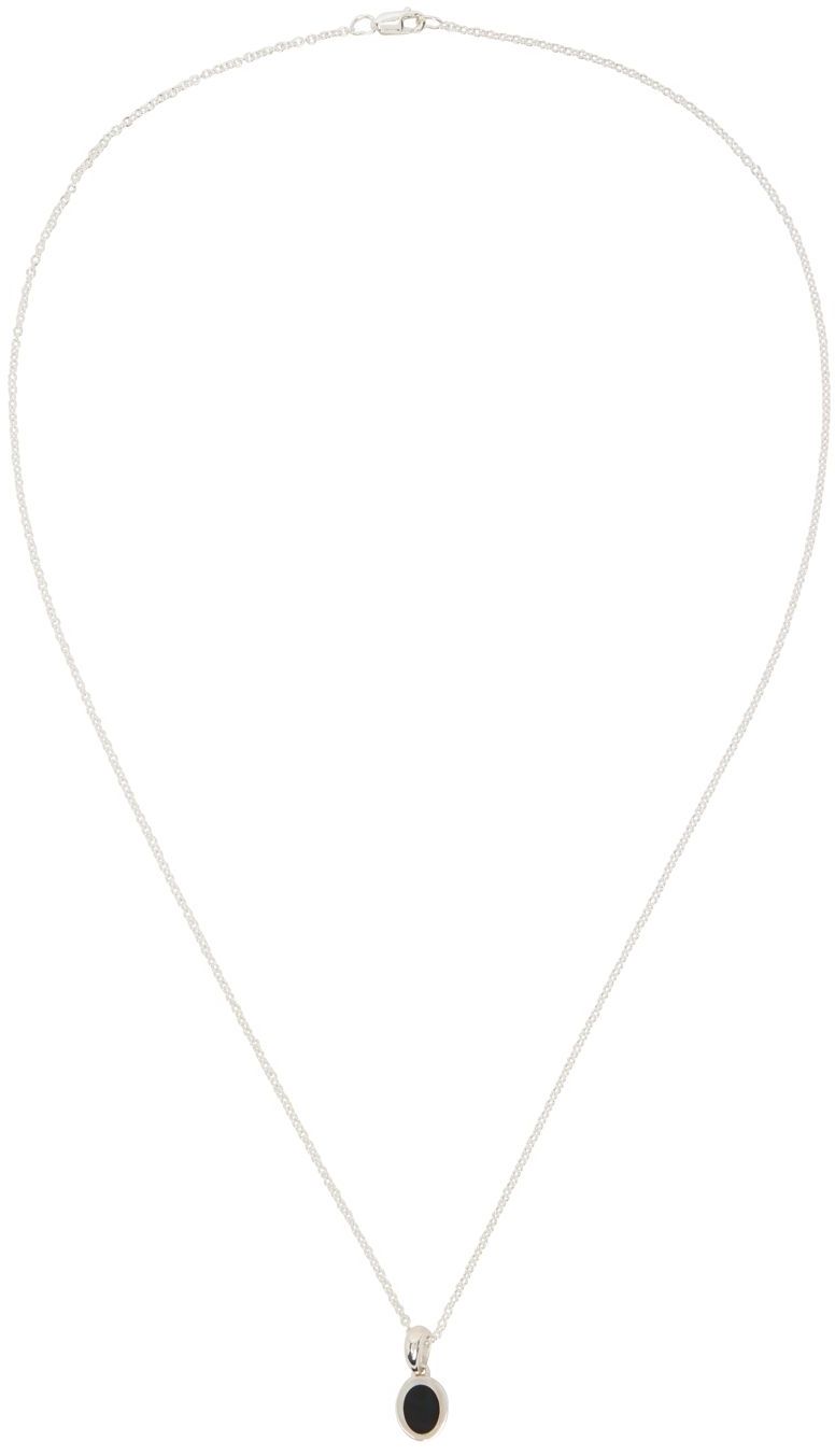 Inlay Signet Pendant Necklace Ssense Uomo Accessori Gioielli Collane 