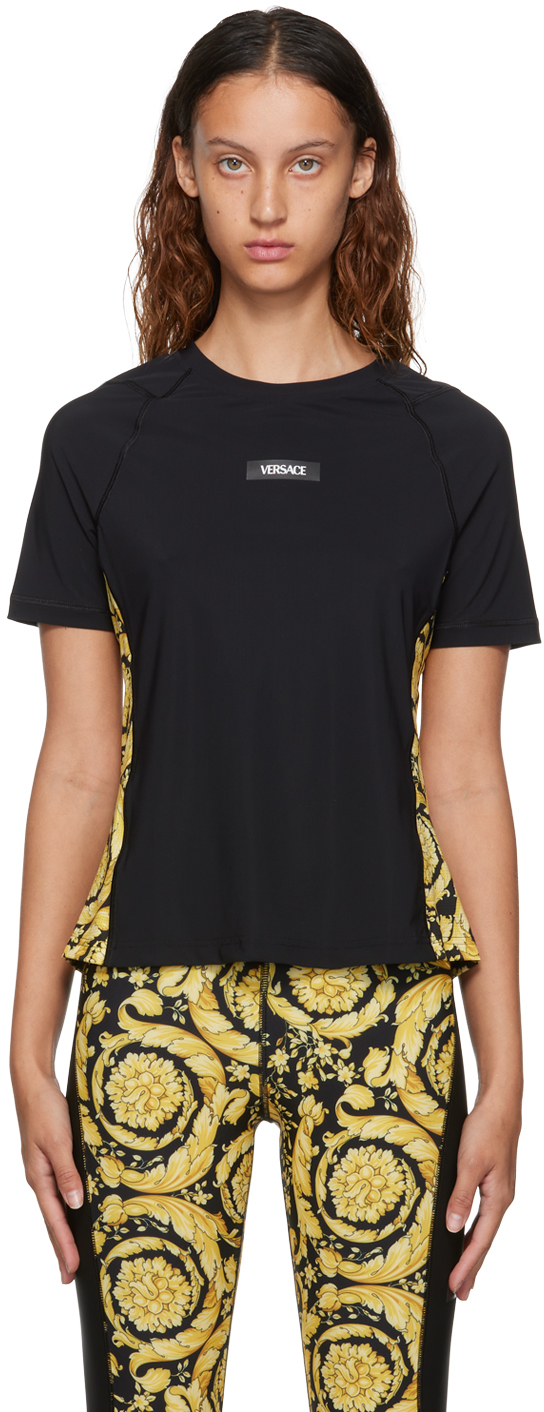 Versace Underwear Black & Gold Barocco Running T-Shirt
