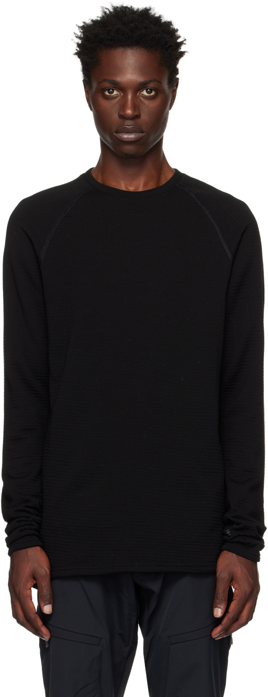 Black Desoli Thermal Long Sleeve T-Shirt