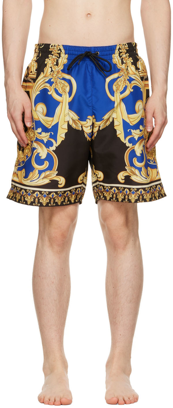 Ssense Uomo Sport & Swimwear Costumi da bagno Pantaloncini da bagno White Leopard Print Swim Shorts 