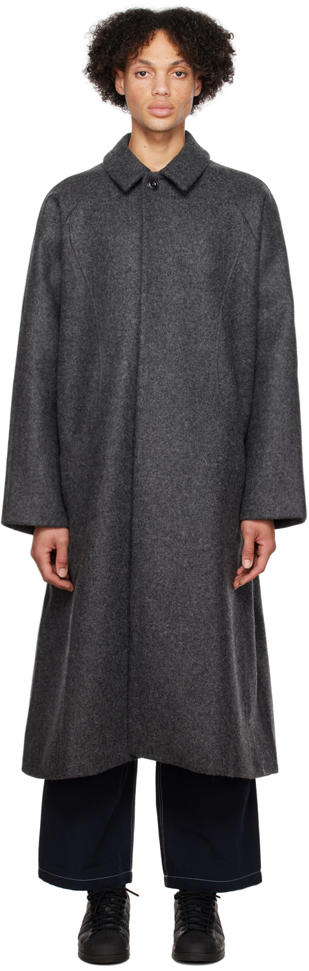 SAGE NATION: Gray Takeshi Coat | SSENSE Canada