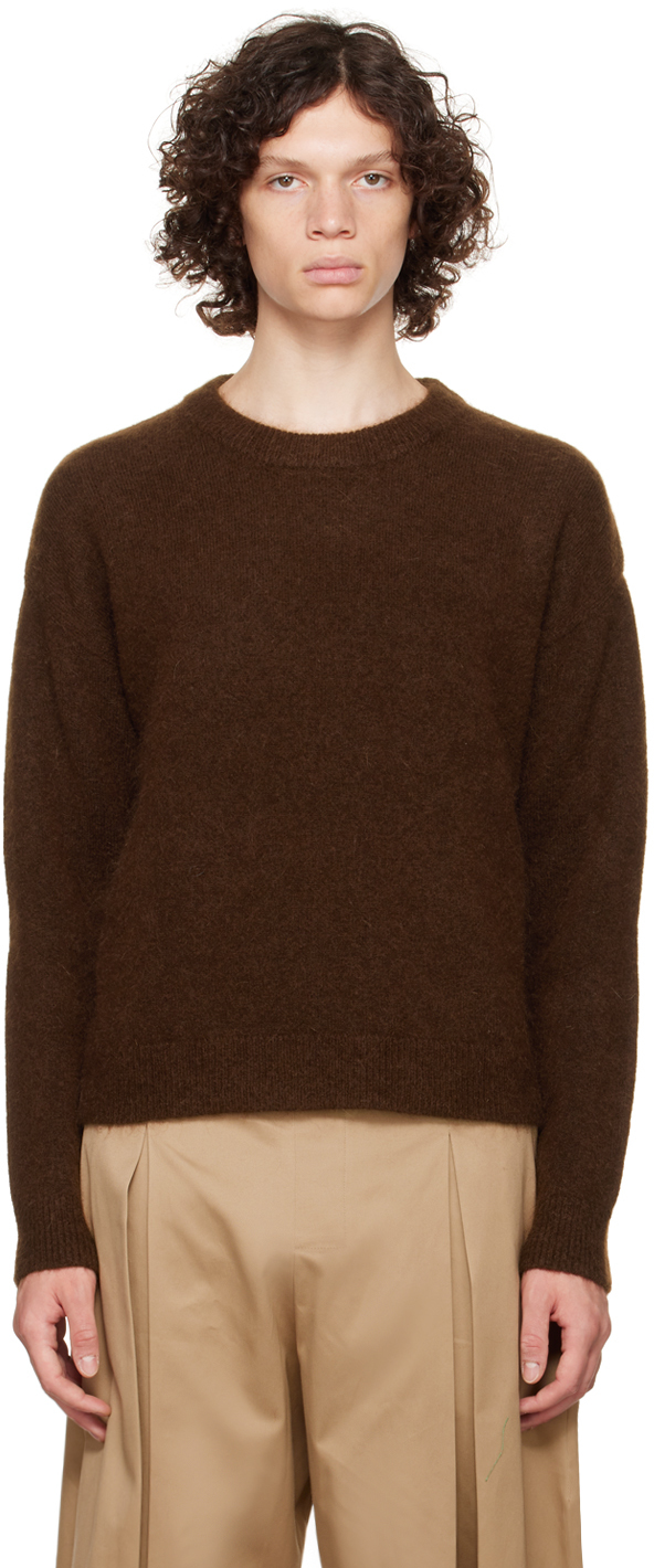 Brown Cutout Sweater