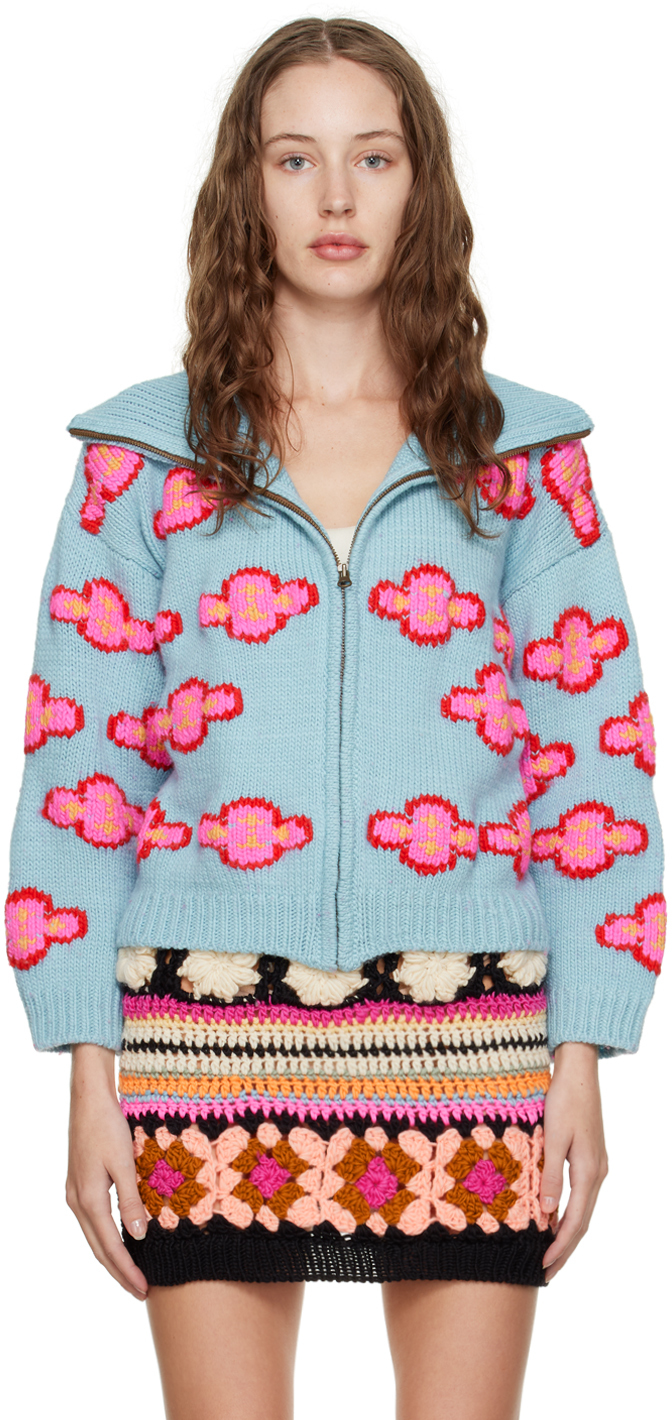 Blue Yoko Sweater by Tach on Sale