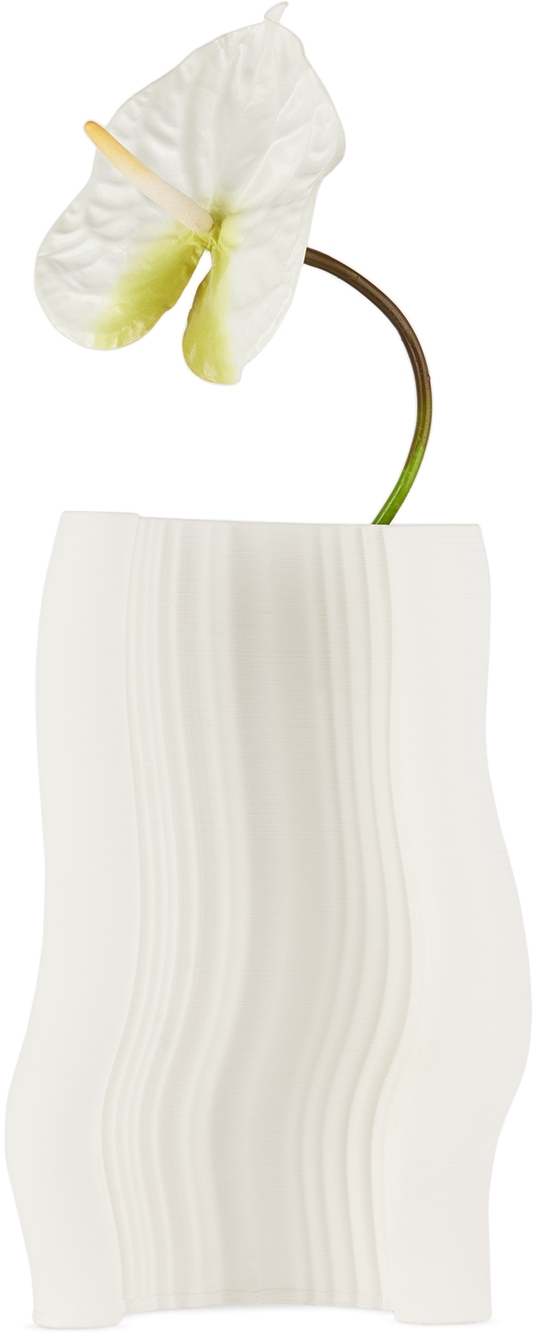 Ferm Living Off-white Moire Vase