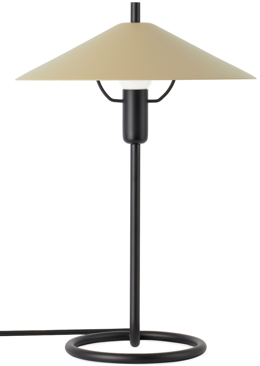 Ferm Living Black & Beige Filo Table Lamp In Black/cashmere