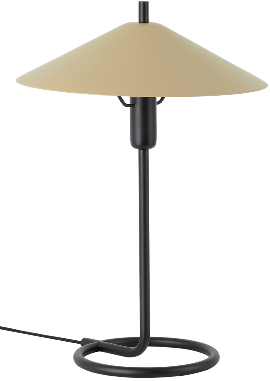 Ferm Living Black & Beige Filo Table Lamp In Black/cashmere
