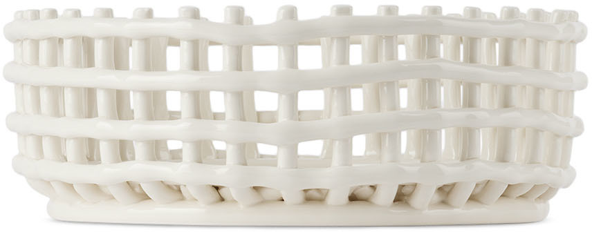 Off-White Ceramic Centrepiece by ferm LIVING | SSENSE