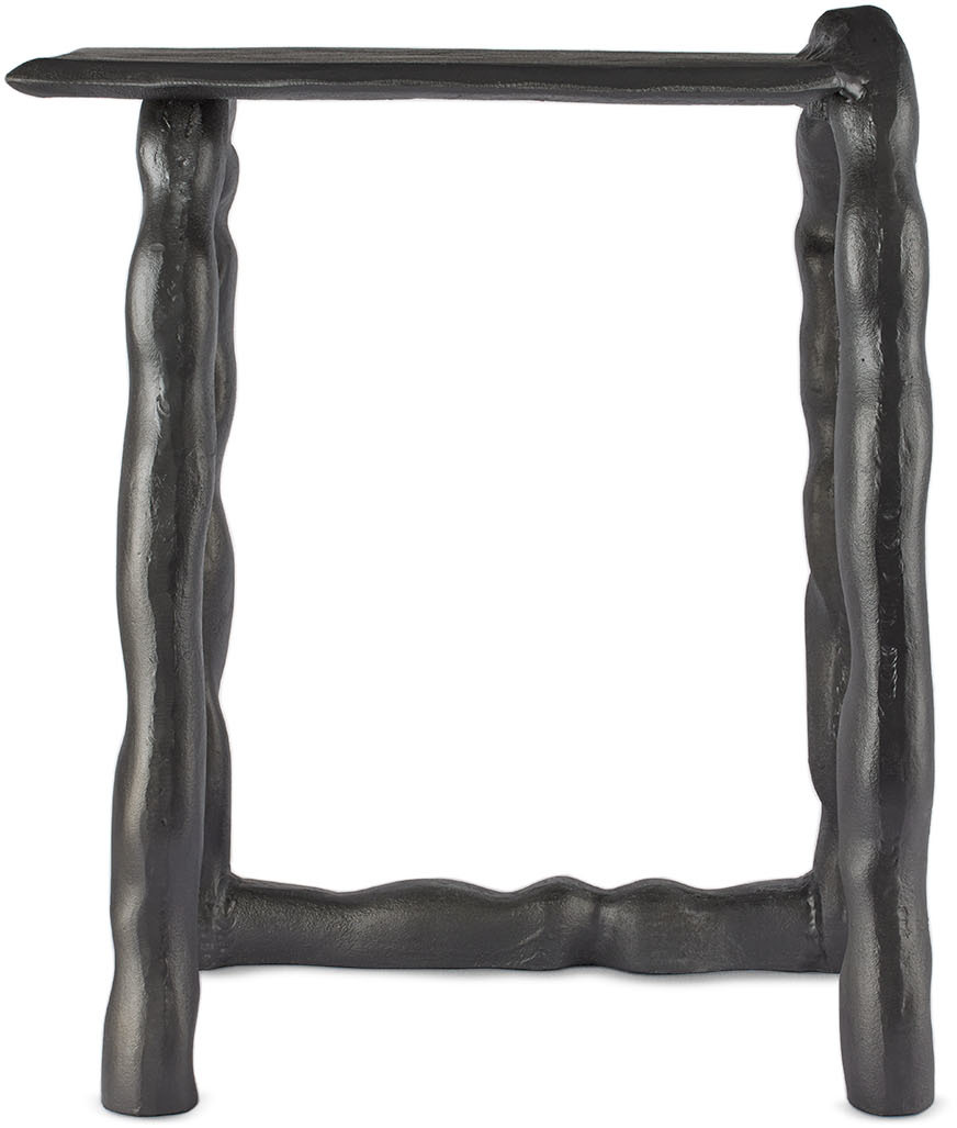 Ferm Living Rotben Recycled-aluminium Side Table 54cm In Black