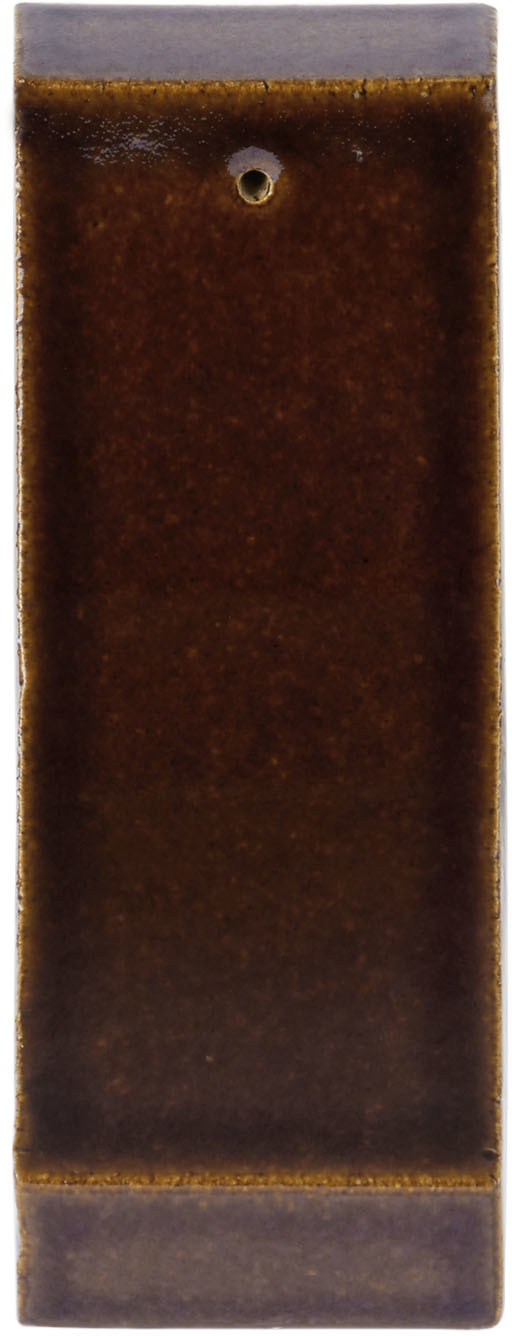 Brown Roof Tile Curve Incense Holder by Binu Binu SSENSE