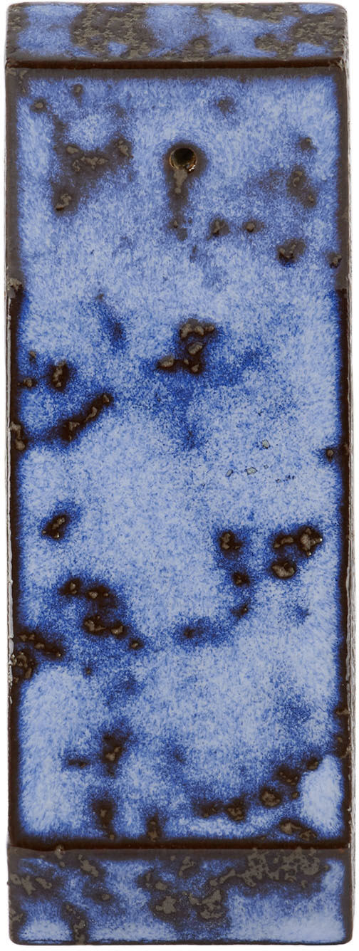 Blue Roof Tile Curve Incense Holder by Binu Binu SSENSE