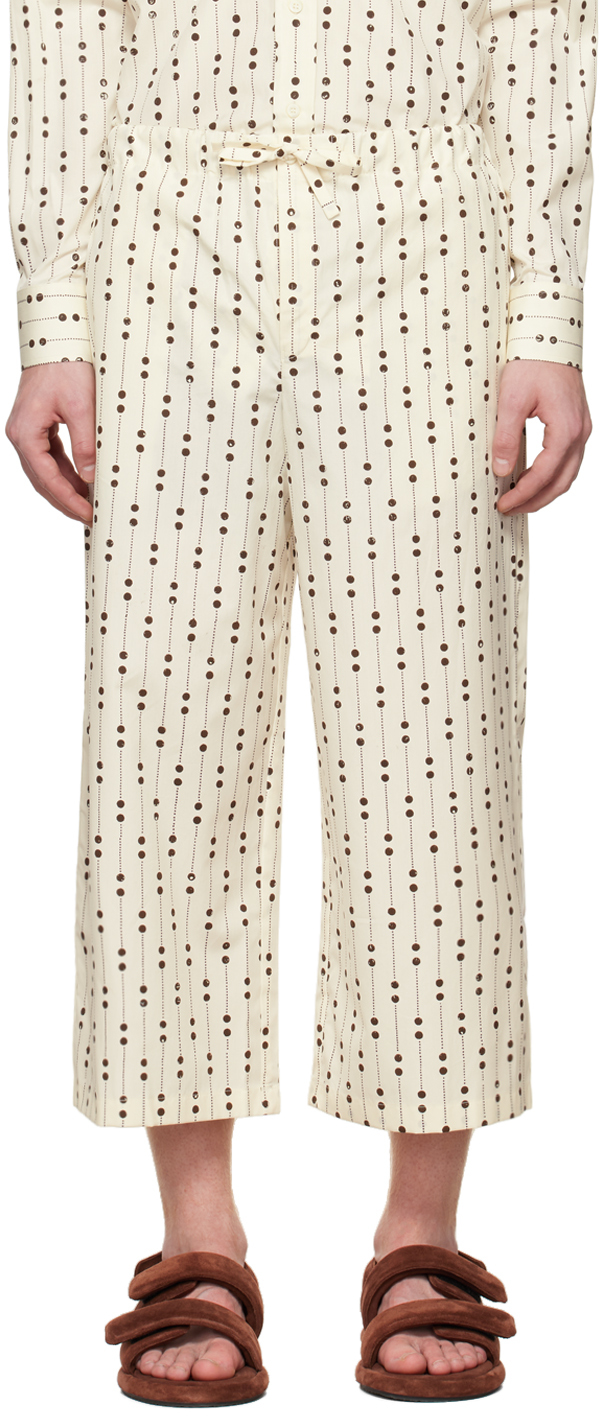 Rier: SSENSE Exclusive Off-White Pyjama Shorts | SSENSE