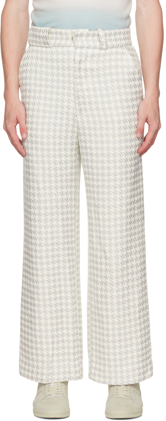 Gray Houndstooth Trousers