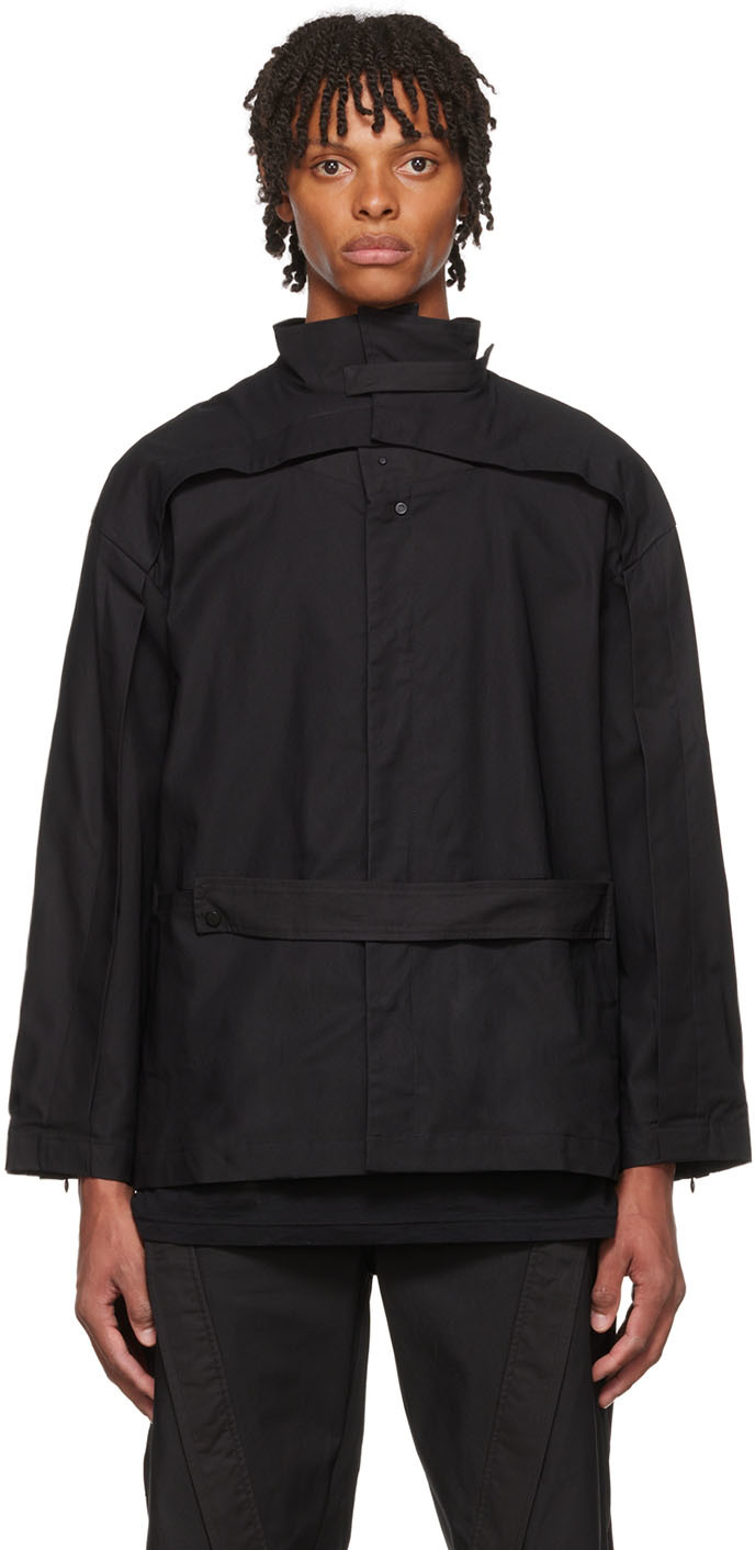 Aenrmòus: Black Nylon Jacket | SSENSE UK