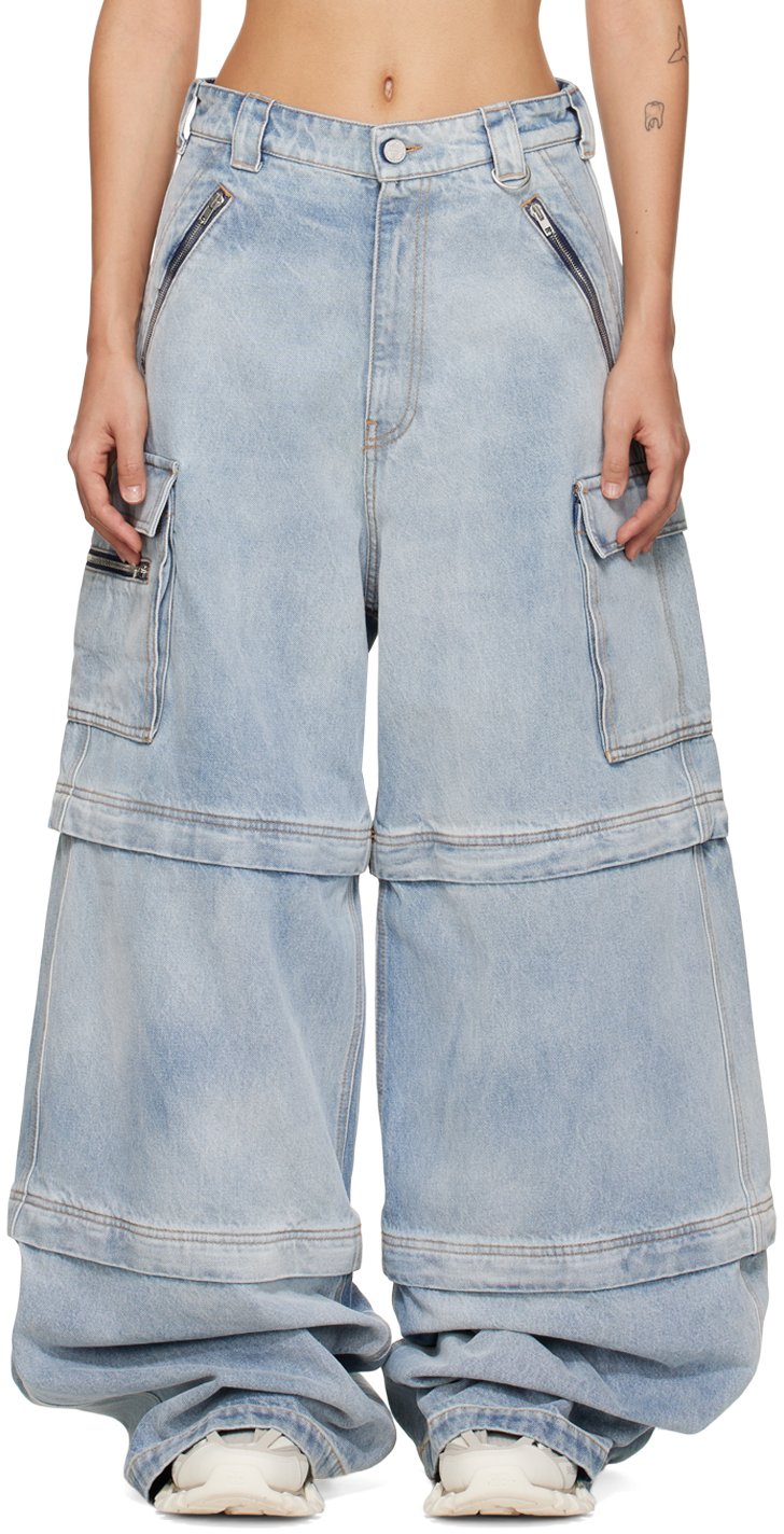 Jean ample bleu Ssense Fille Vêtements Pantalons & Jeans Jeans Baggy & Large Enfant 