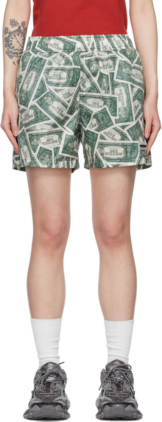 Vetements Green Million Dollar Swim Shorts In Million Dollar