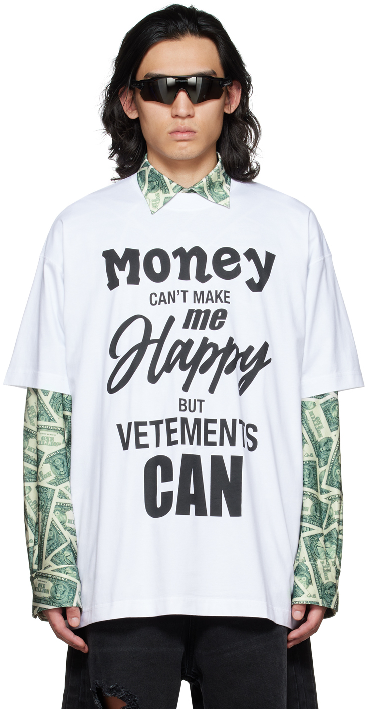 White 'Money' T-Shirt