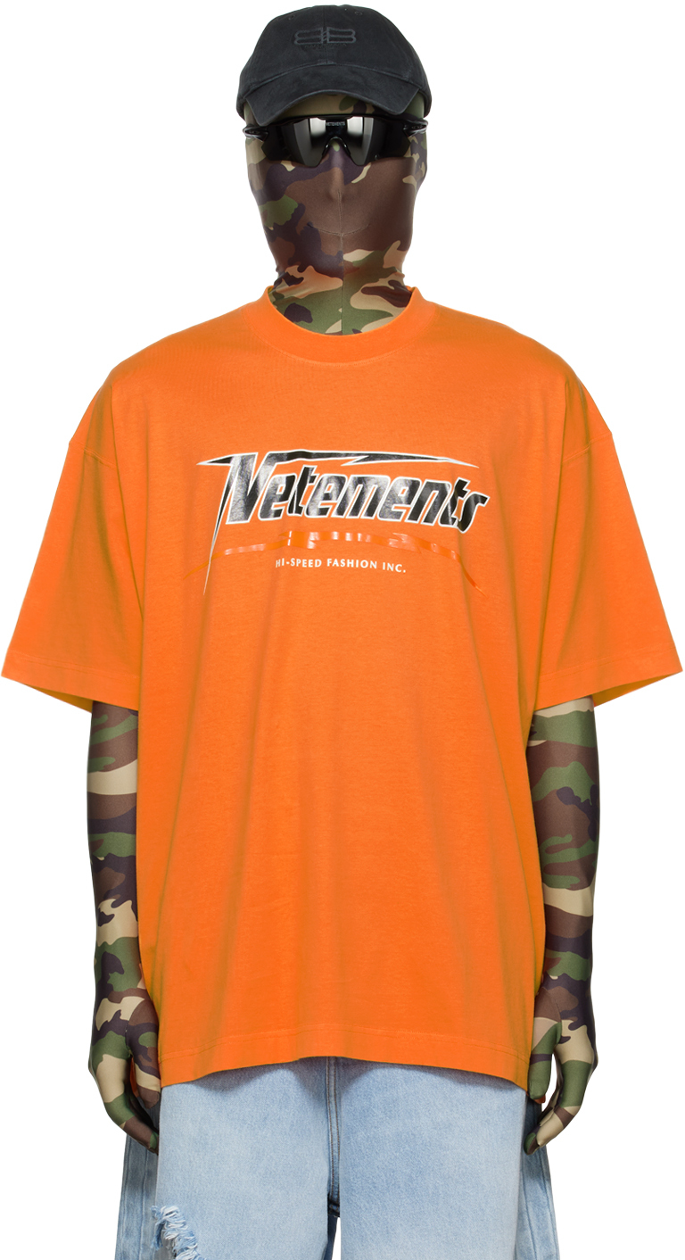 VETEMENTS Orange Hi-Speed T-Shirt