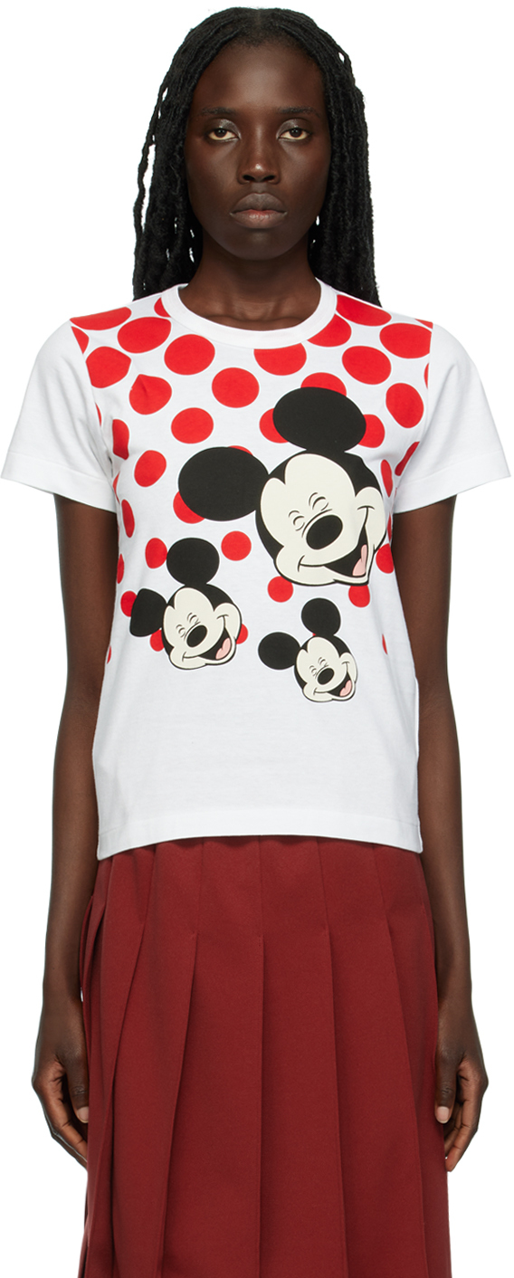Shop Comme Des Garcons Girl White Printed T-shirt In 1 White