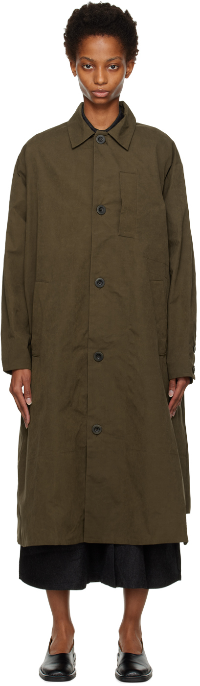 Khaki 'The Messenger' Coat by Toogood on Sale