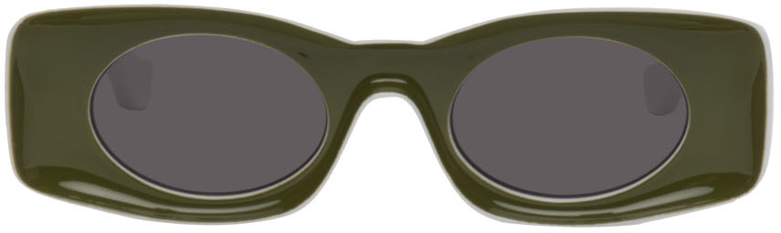 LOEWE Green & White Paula's Ibiza Original Sunglasses