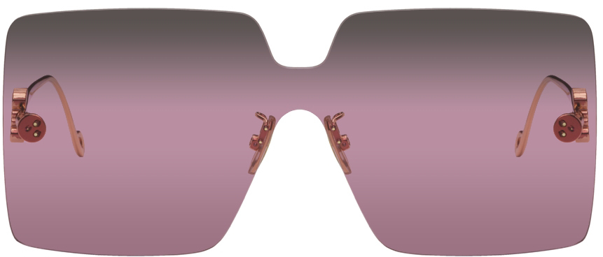 Loewe Gold Rimless Sunglasses