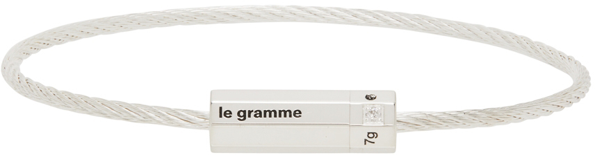 Ssense Uomo Accessori Gioielli Bracciali Le 7 Grammes Cable Bracelet 