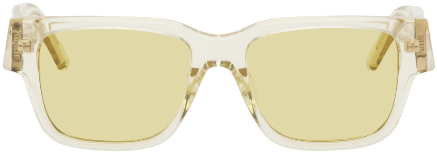 Palm Angels Yellow Newport Sunglasses