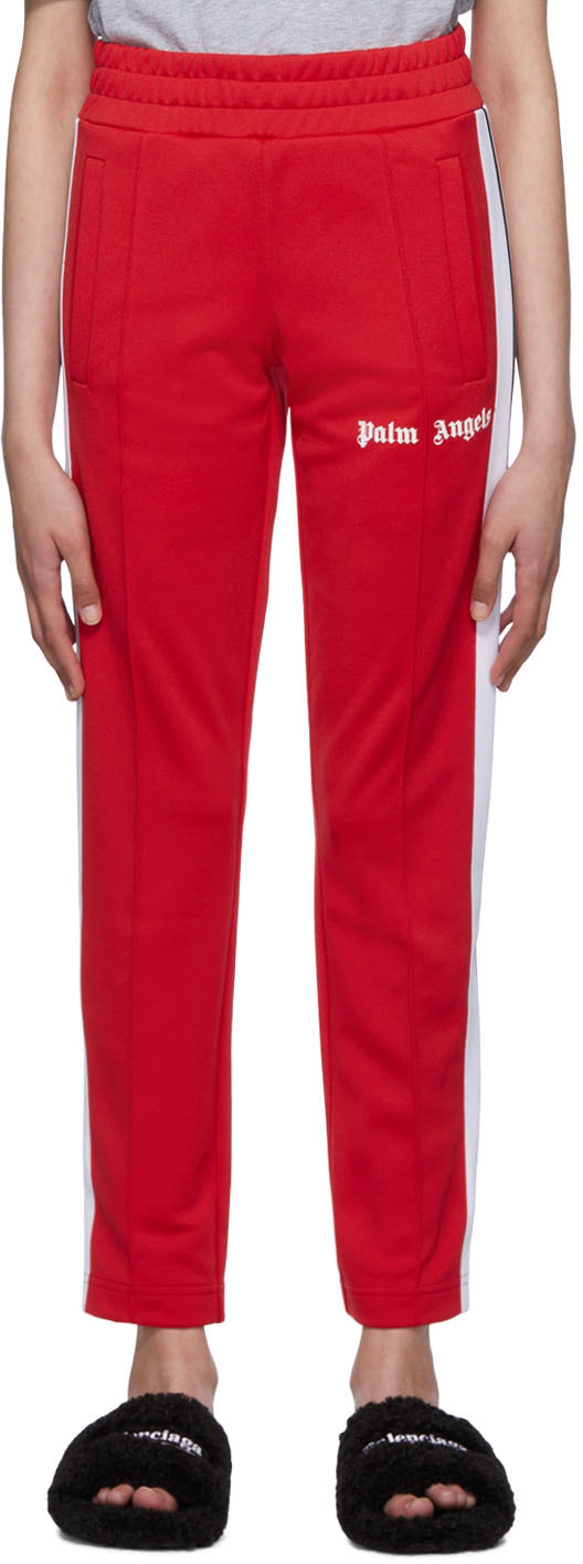 Red Classic Pants by Palm Angels on Sale