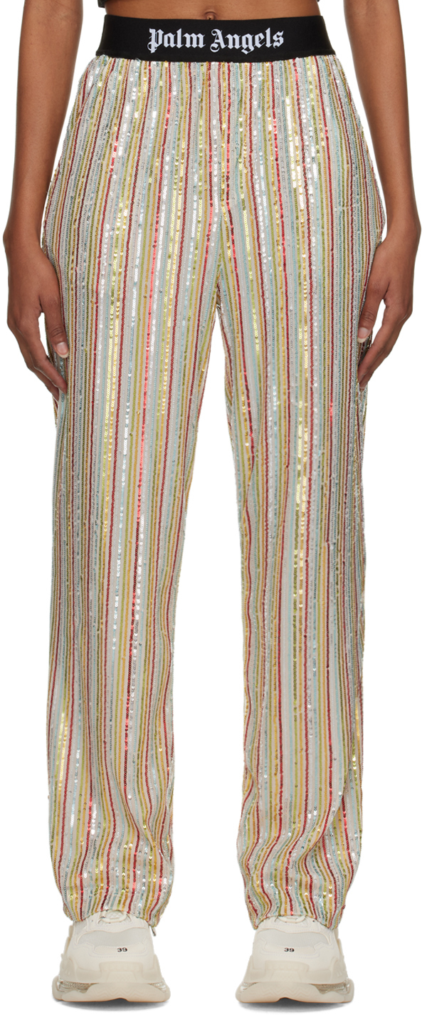 Palm Angels Multicolor Sequinned Lounge Pants