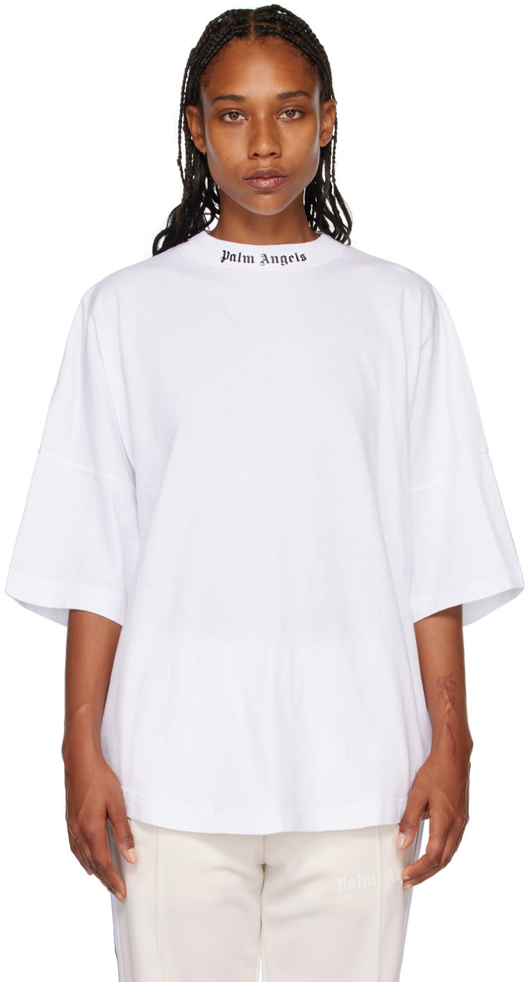 Palm Angels White Classic Over T-Shirt