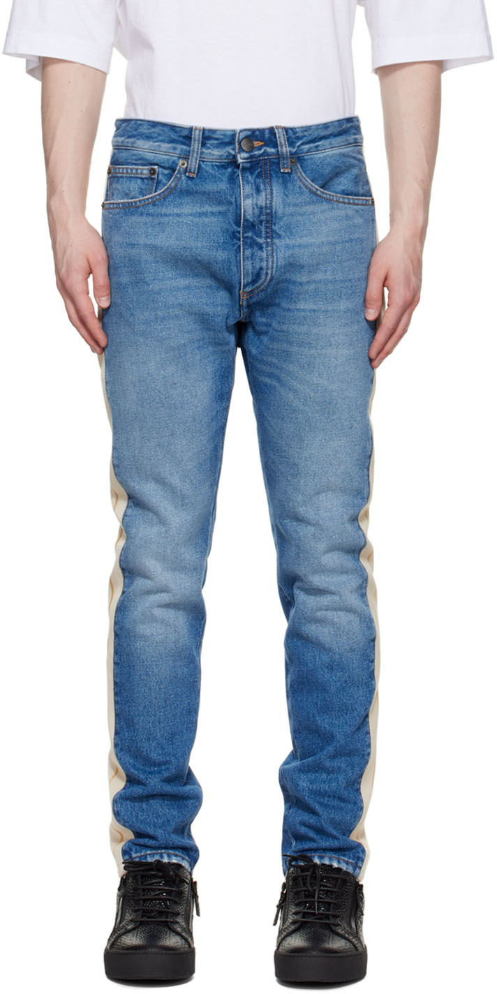 Palm Angels Blue Track Jeans