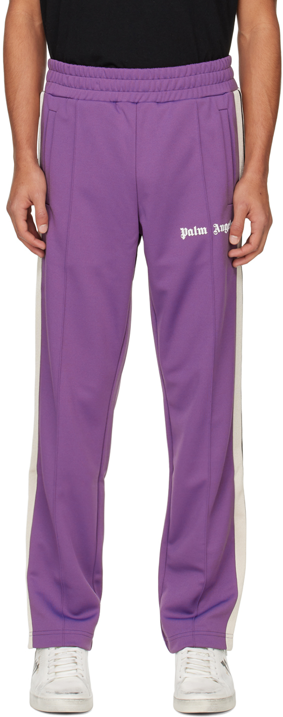 PALM ANGELS PURPLE CLASSIC TRACK trousers