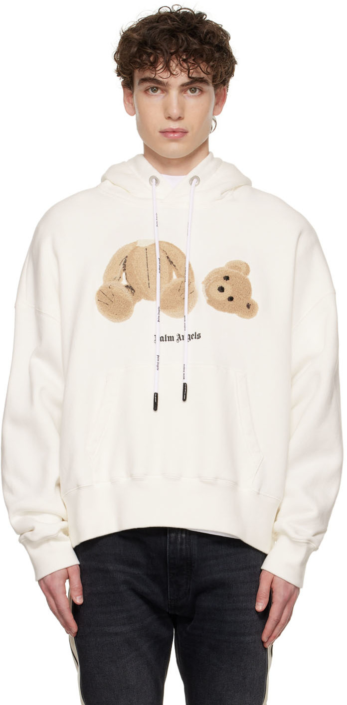 Palm Angels Off-White Bear Hoodie
