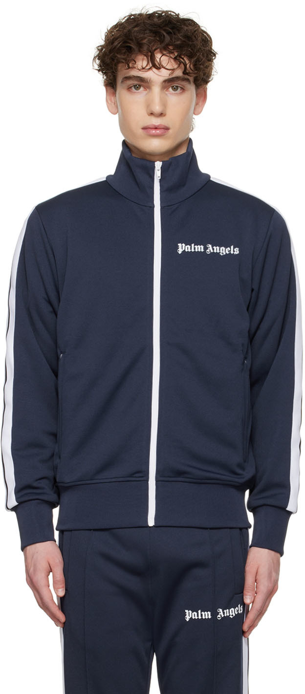 PALM ANGELS NAVY CLASSIC TRACK JACKET