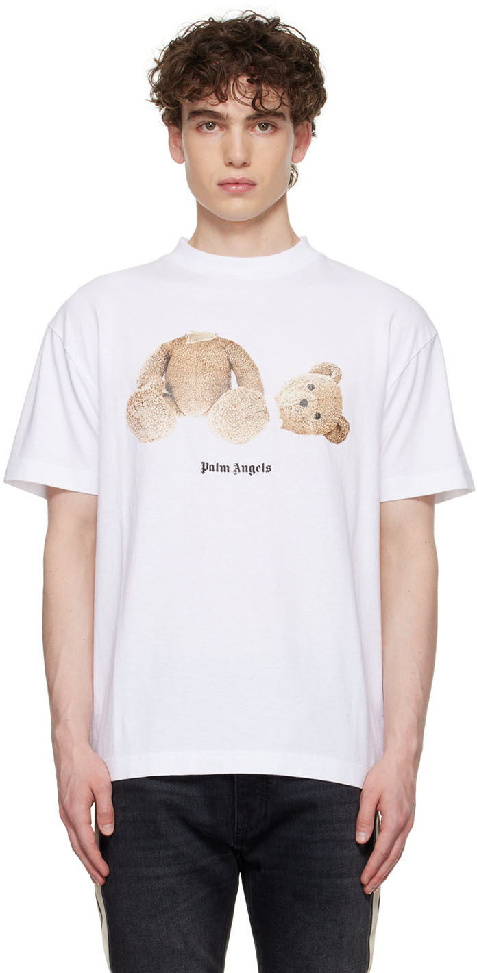 パーム エンジェルス Palm Angels メンズ Tシャツ トップス White Bear
