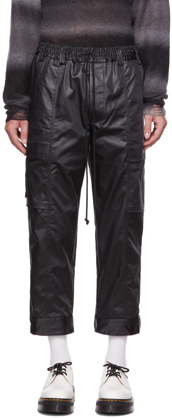 Song for the Mute: Black Tabbed Cargo Pants | SSENSE UK