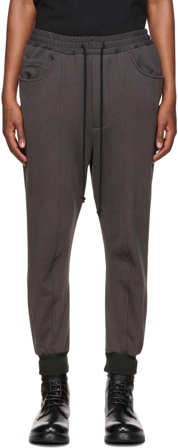 Gray Paneled Lounge Pants