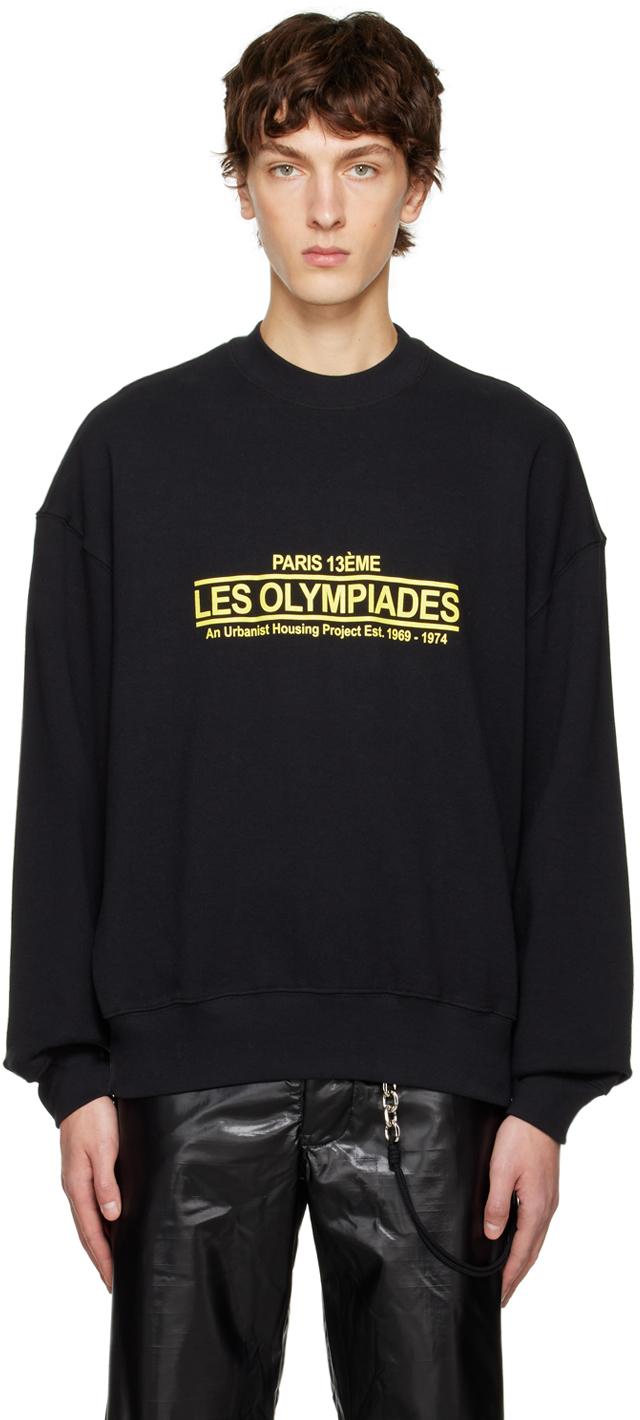 Black 'Les Olympiades' Sweatshirt