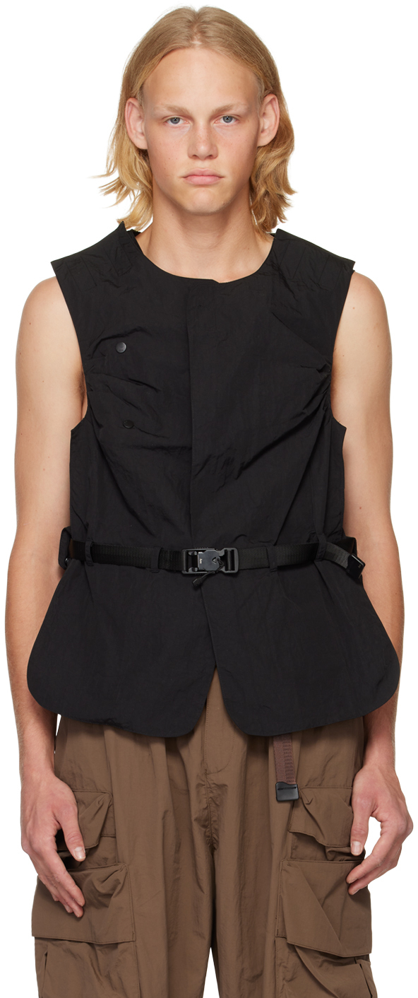 Archival Reinvent Black Detachable Pocket Vest