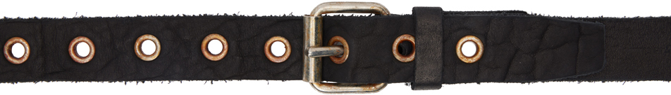 Black Signature Stripe Belt SSENSE Men Accessories Belts 