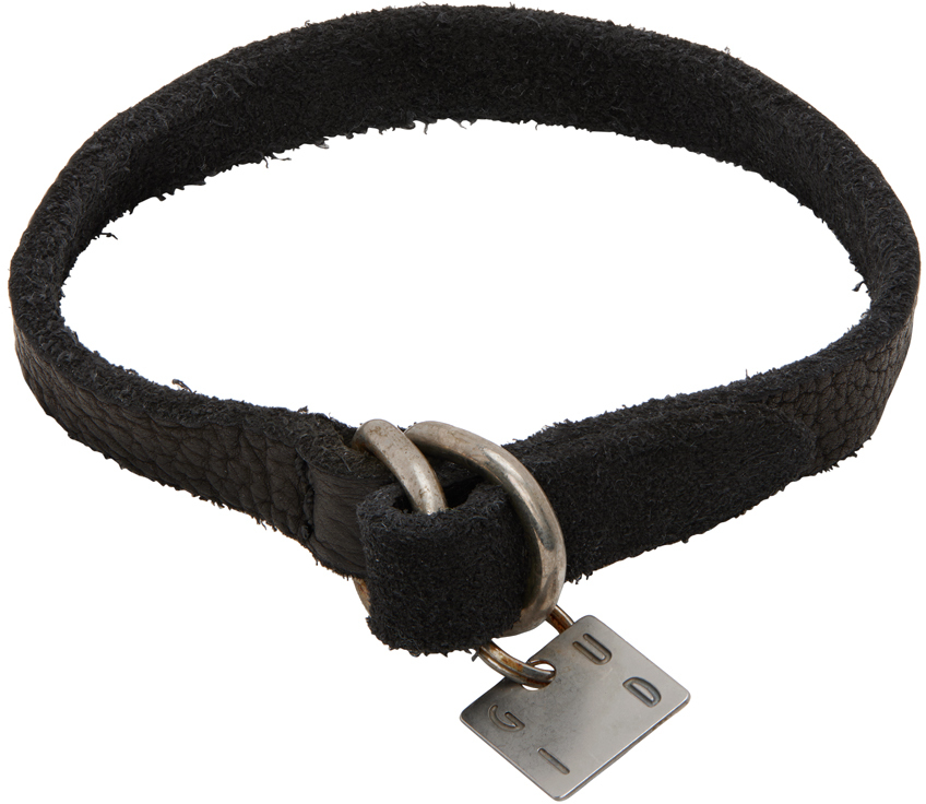Black Leather Bracelet Ssense Uomo Accessori Gioielli Bracciali 