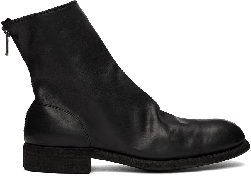Guidi Black 986 Zip Boots