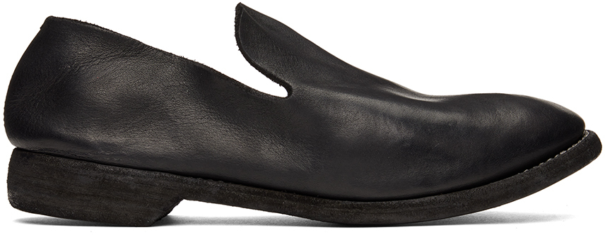 Guidi Black 100 Loafers