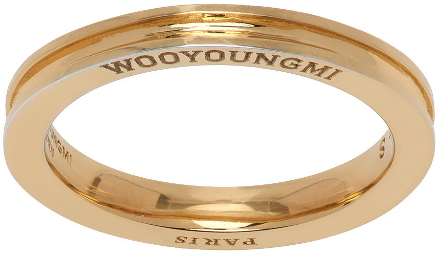 Wooyoungmi Gold Prelude Groove Ring