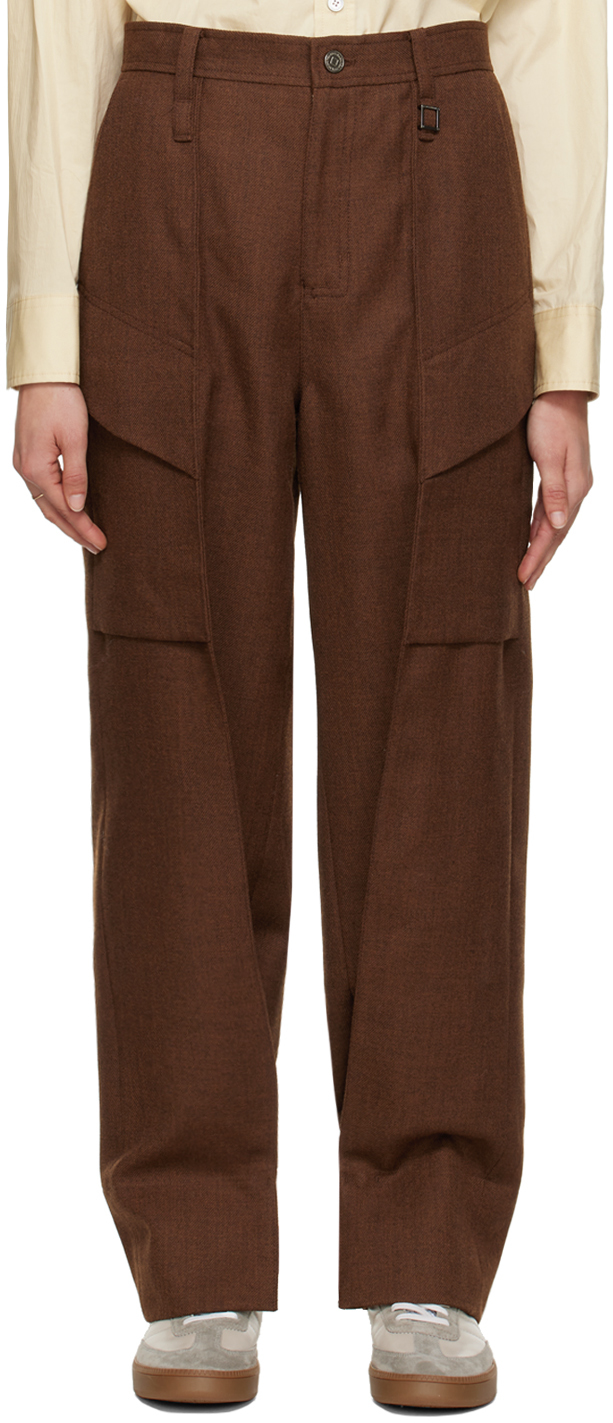 Wooyoungmi Brown Straight Trousers